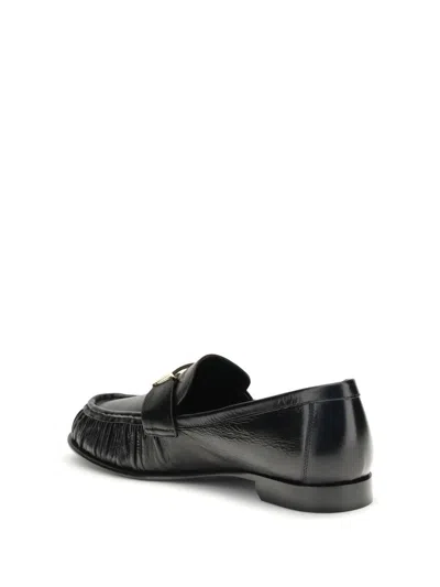 Fendi Nappa Leather Baguette Loafers Fringe Detail In Multi