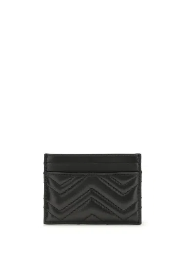 Gucci Women Gg Marmont Cardholder In Black