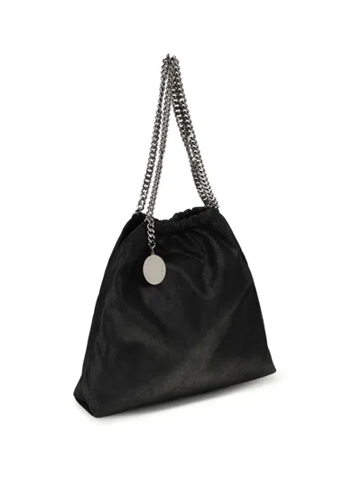 Stella Mccartney Falabella Medium Drawstring Shoulder Bag In Black