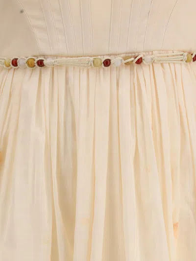 Zimmermann Multicolor Cotton Long Dress In Neutral
