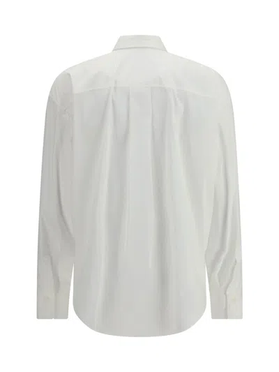 Brunello Cucinelli Cotton Poplin Shirt In White