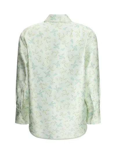 Jil Sander Women Floral-print Shirt In Green