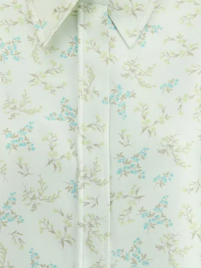 Jil Sander Women Floral-print Shirt In Green