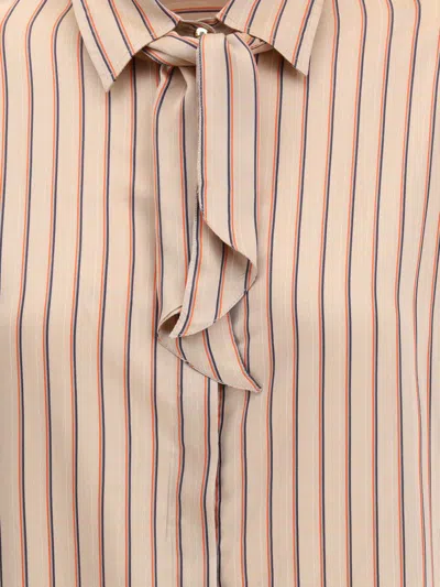 Cruna Multicolor Viscose Pattern Shirt In Pink