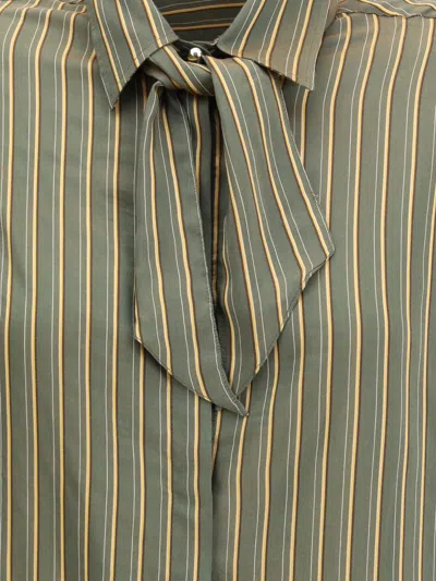 Cruna Green Viscose Pattern Shirt In Green