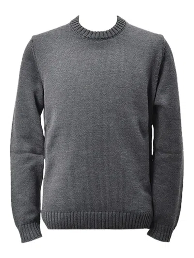 Zanone Knitwear With Ribbed Cuffs And Hem In Gray