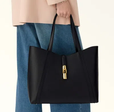Furla Borsa Goccia L Tote Nera In Black