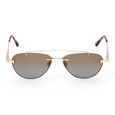 Tom Ford Eyewear Pilot Frame Sunglasses In Brown