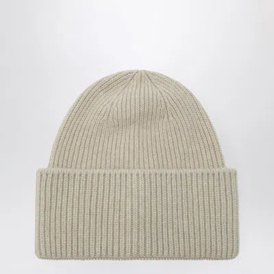 Destin Ivory Wool And Cashmere Beanie In Neutral