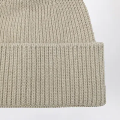 Destin Ivory Wool And Cashmere Beanie In Neutral
