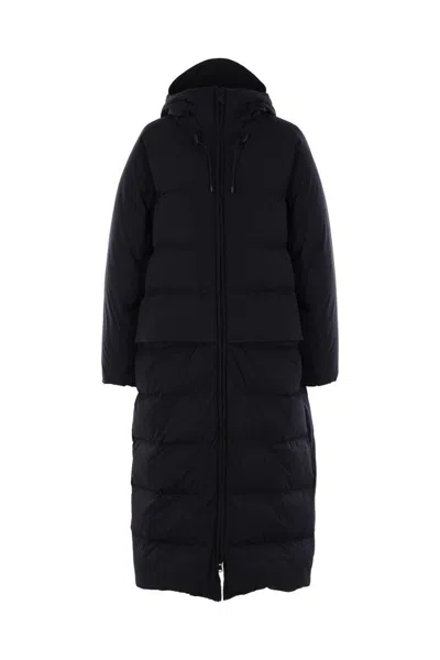 Aspesi Hooded Zipped Parka Coat In Black