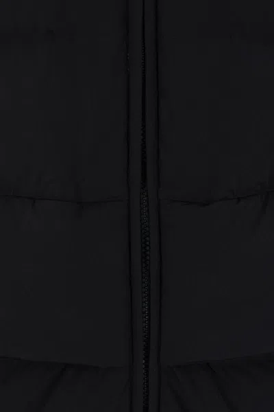 Aspesi Hooded Zipped Parka Coat In Black