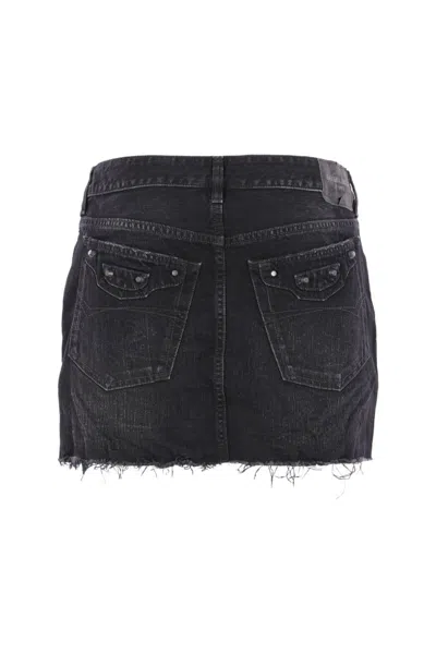 Balenciaga Mini Skirt City In Black