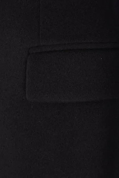 Balenciaga Women Oversized Godet Double-breasted Coat In Black