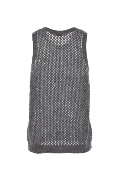 Brunello Cucinelli Sweaters In Gray