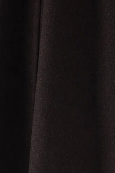 Burberry Cashmere Coat With Belted Waist And Epaulettes In Brown