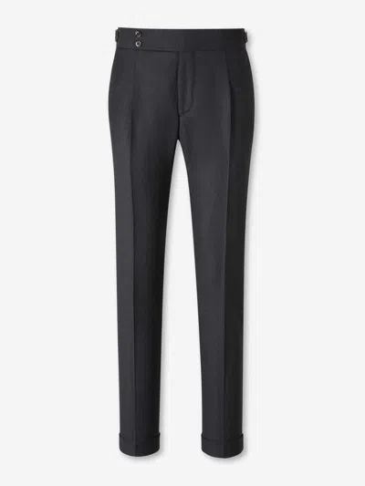 Scabal® Scabal Formal Wool Trousers In Gray
