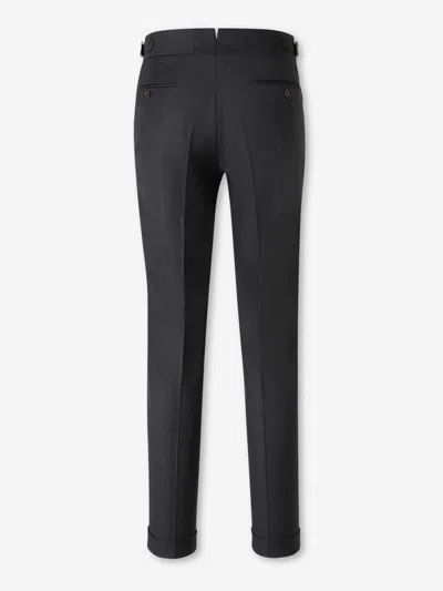 Scabal® Scabal Formal Wool Trousers In Gray