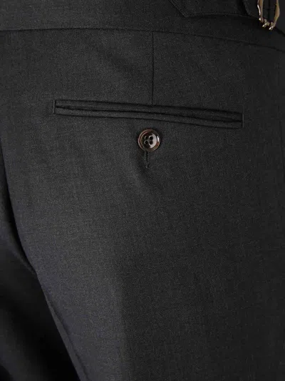 Scabal® Scabal Formal Wool Trousers In Gray