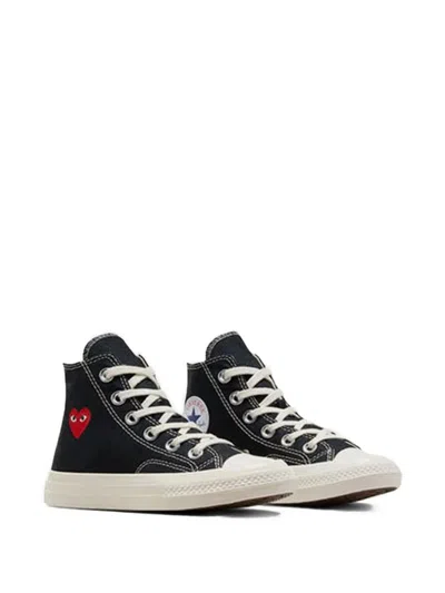 Comme Des Garcons Play Converse Sneaker With Logo In Black