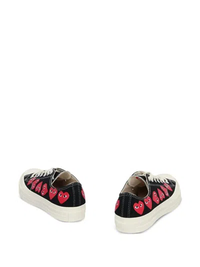 Comme Des Garcons Play Converse Comme Des Garçons Play Converse Multi Heart Ct70 Low Top Shoes In Black