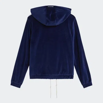 Adidas Originals By Wales Bonner Wb Velour Track Jacket Clothing In Blue