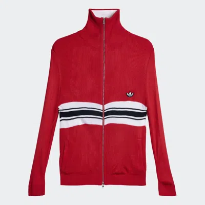 Adidas Originals By Wales Bonner Wb Woman Knit Track Top Clothing In Red