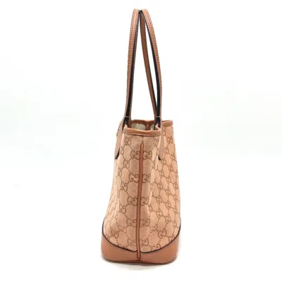 Pre-owned Gucci Pink Gg Canvas Tote Bag ()