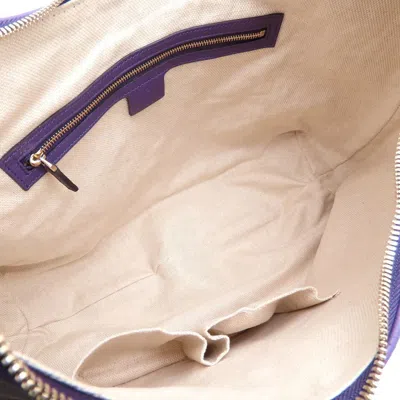 Pre-owned Gucci Purple Leather Shoulder Bag ()