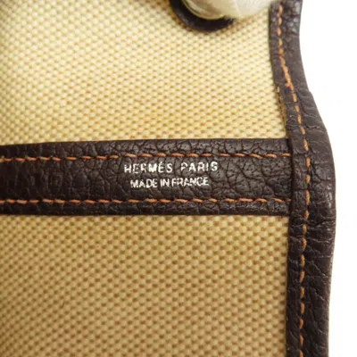 Pre-owned Hermes Beige Toile H Tote Bag () In Sand