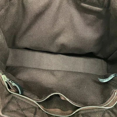 Pre-owned Hermes Black Bordeaux Canvas Tote Bag () In Multi