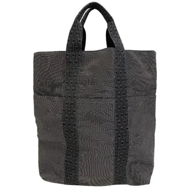 Pre-owned Hermes Black Canvas Tote Bag ()