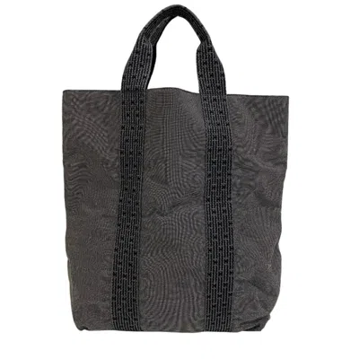 Pre-owned Hermes Black Canvas Tote Bag ()