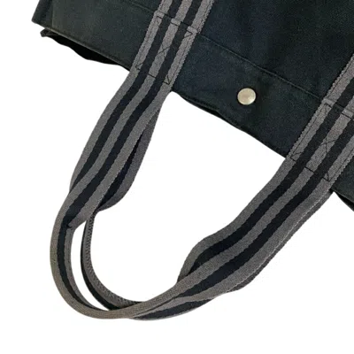 Pre-owned Hermes Black Canvas Tote Bag ()