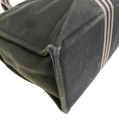 Pre-owned Hermes Black Canvas Tote Bag ()