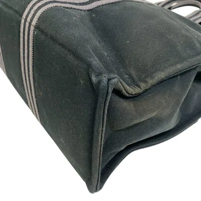 Pre-owned Hermes Black Canvas Tote Bag ()