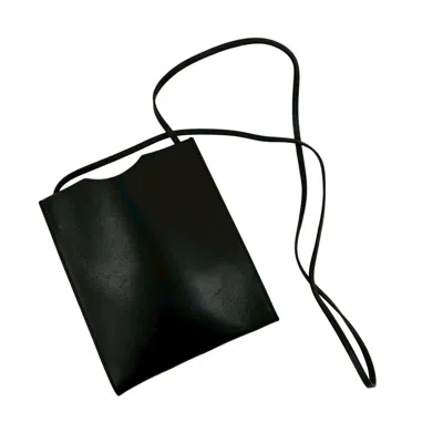 Pre-owned Hermes Black Leather Pochette Shoulder Bag ()