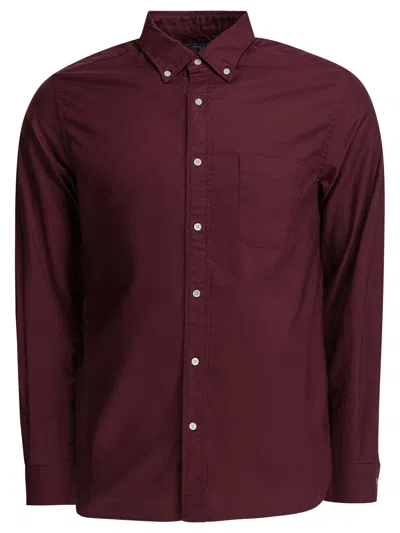 Beams Bd Color Oxford Shirts Bordeaux In Brown
