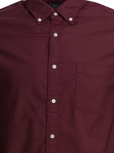 Beams Bd Color Oxford Shirts Bordeaux In Brown