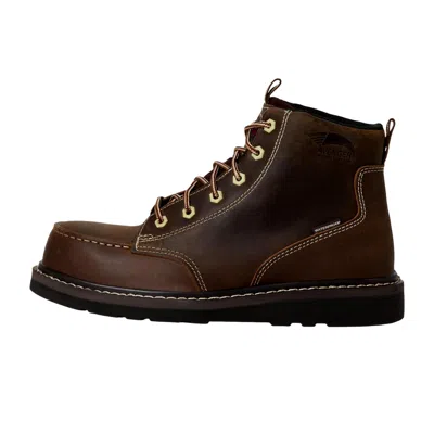 Avenger Work Boots Above Ankle Wedge Ct Brown A7509 Men's In Brown