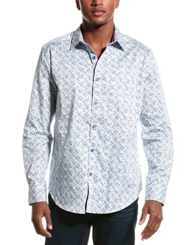 Robert Graham Rosales Classic Fit Woven Shirt In Blue