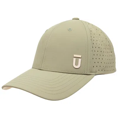 Ful Fūl Perforated Nylon Cap With 3d Rubber Logo And Elastic Logo Backstrap In Green