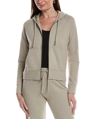 James Perse French Terry Zip Hoodie In Gray