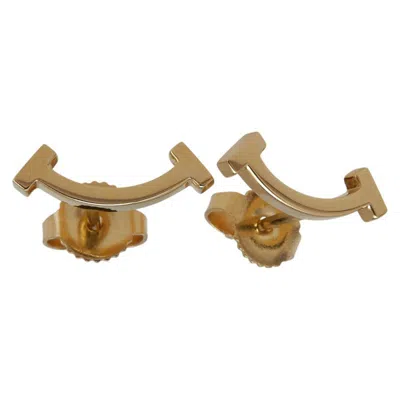 Pre-owned Tiffany & Co T Yellow Gold (18k) Stud Earrings () In Multi
