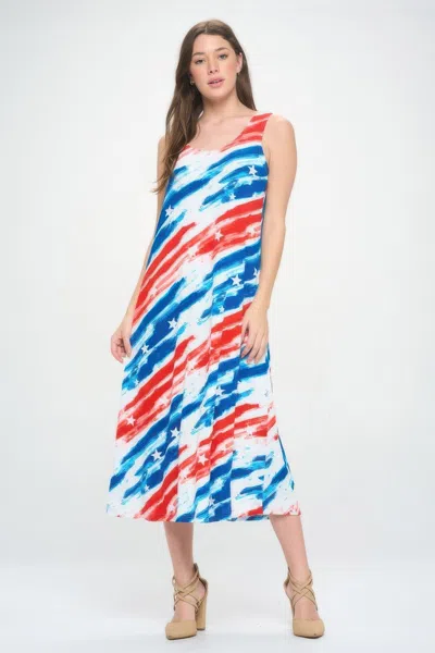 Truedames Bns Florida Print Tank Long Dress In Multi