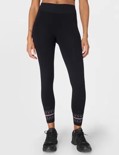 Sweaty Betty Fairisle Novelty Print Base Leggings In Black