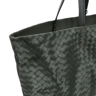Pre-owned Bottega Veneta Gray Nylon Leather Shoulder Bag Tote Bag ()