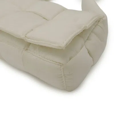 Pre-owned Bottega Veneta White Nylon Pochette Shoulder Bag ()