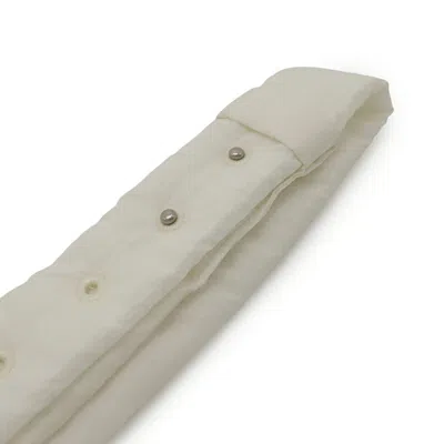 Pre-owned Bottega Veneta White Nylon Pochette Shoulder Bag ()