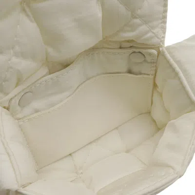 Pre-owned Bottega Veneta White Nylon Pochette Shoulder Bag ()